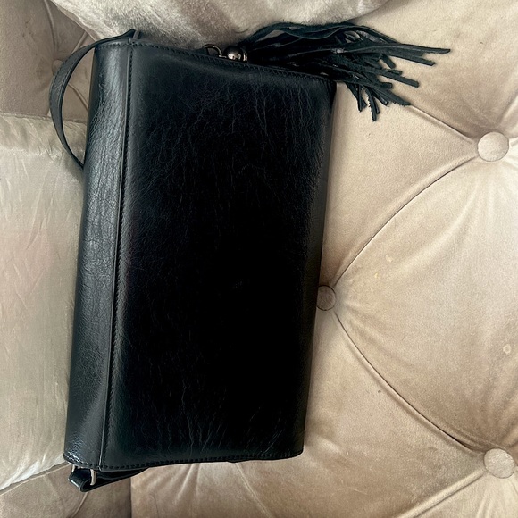 Valentino clutch or crossbody like new black leather - Picture 2 of 5